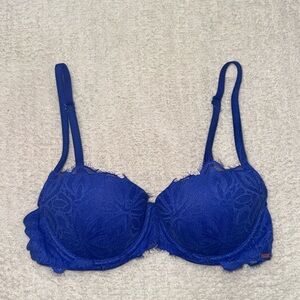 PINK Victorias Secret Blue Lace Bra